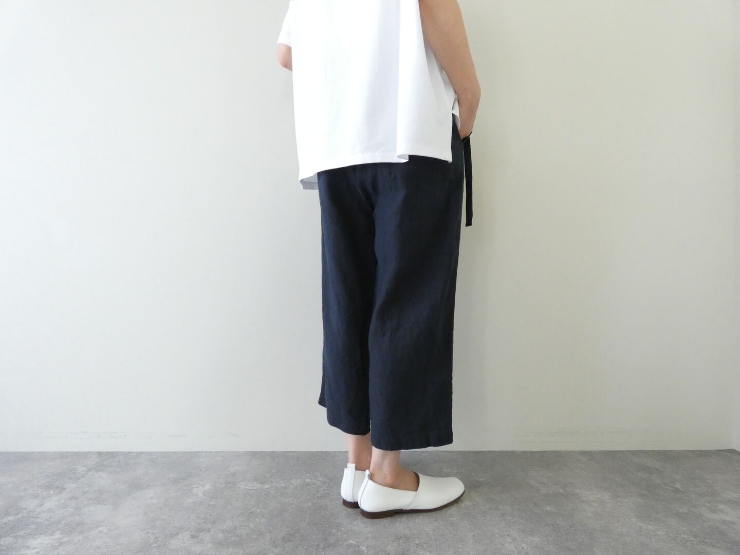 TRAVAIL MANUEL(トラバイユマニュアル) フレンチリネンキャンバスラップパンツの商品画像10