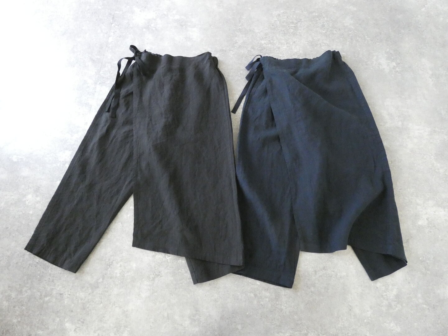 TRAVAIL MANUEL(トラバイユマニュアル) フレンチリネンキャンバスラップパンツの商品画像3