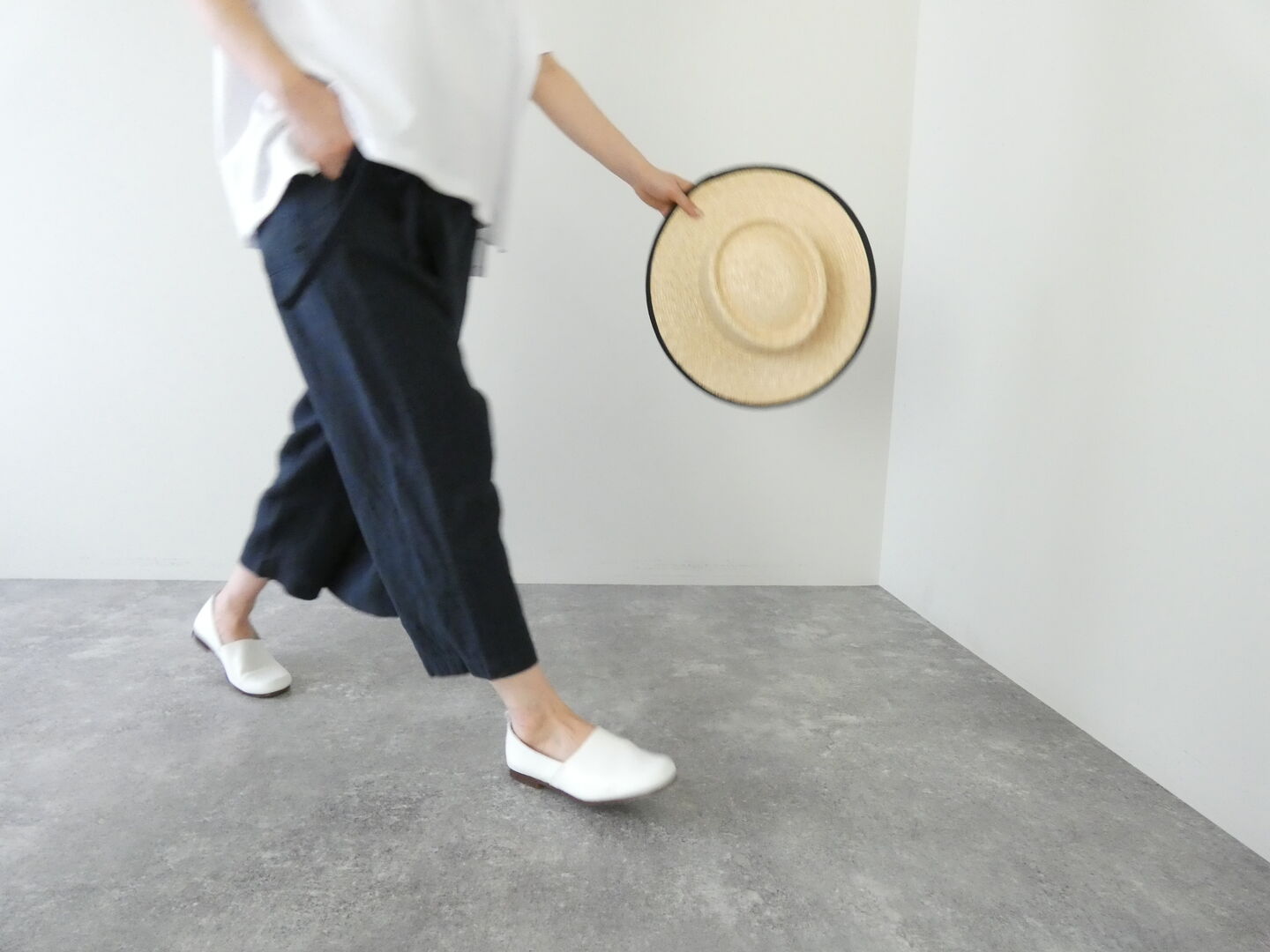 TRAVAIL MANUEL(トラバイユマニュアル) フレンチリネンキャンバスラップパンツの商品画像7
