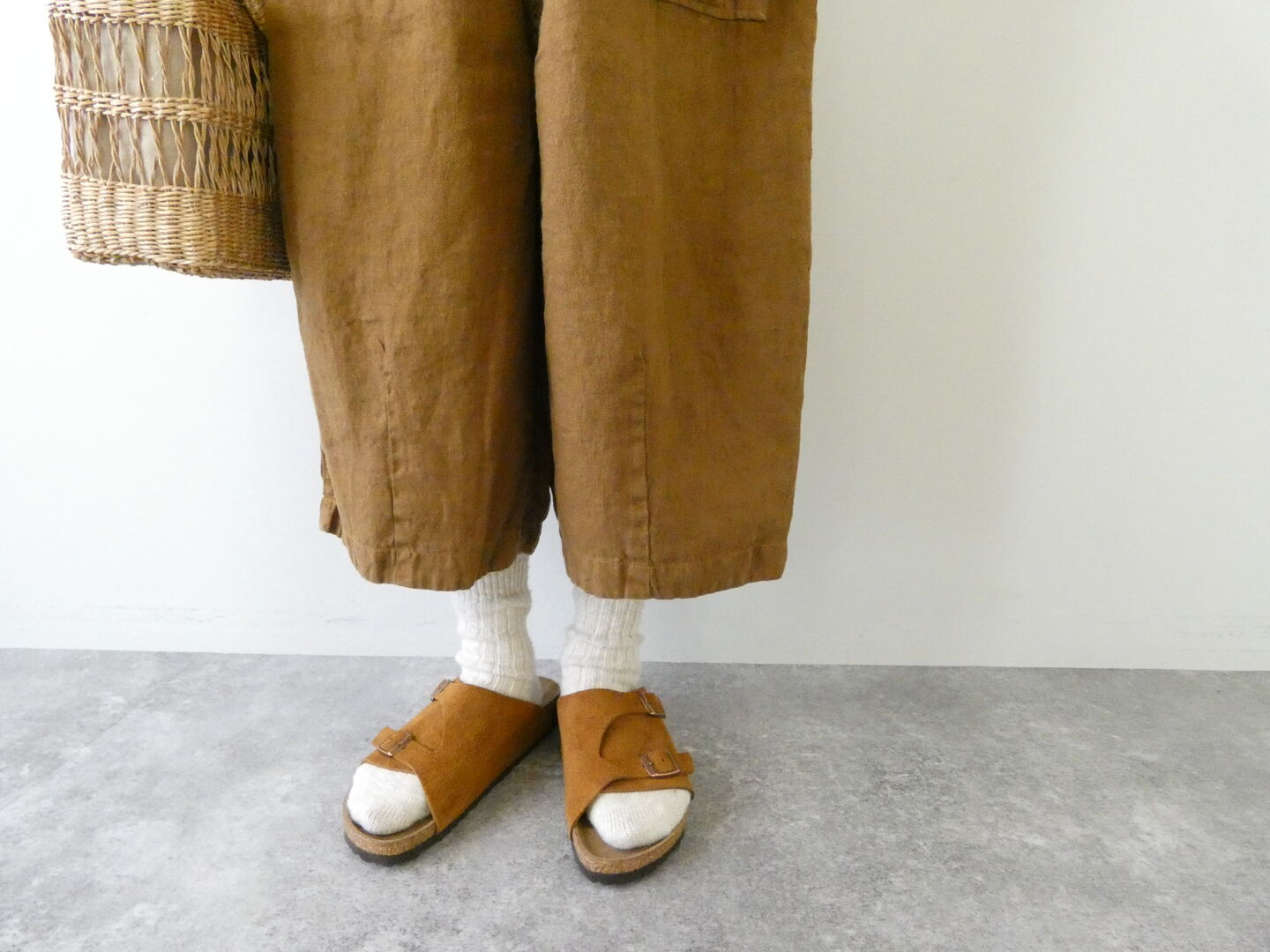 tumugu(ツムグ) ソリトリネン8分丈パンツの商品画像7