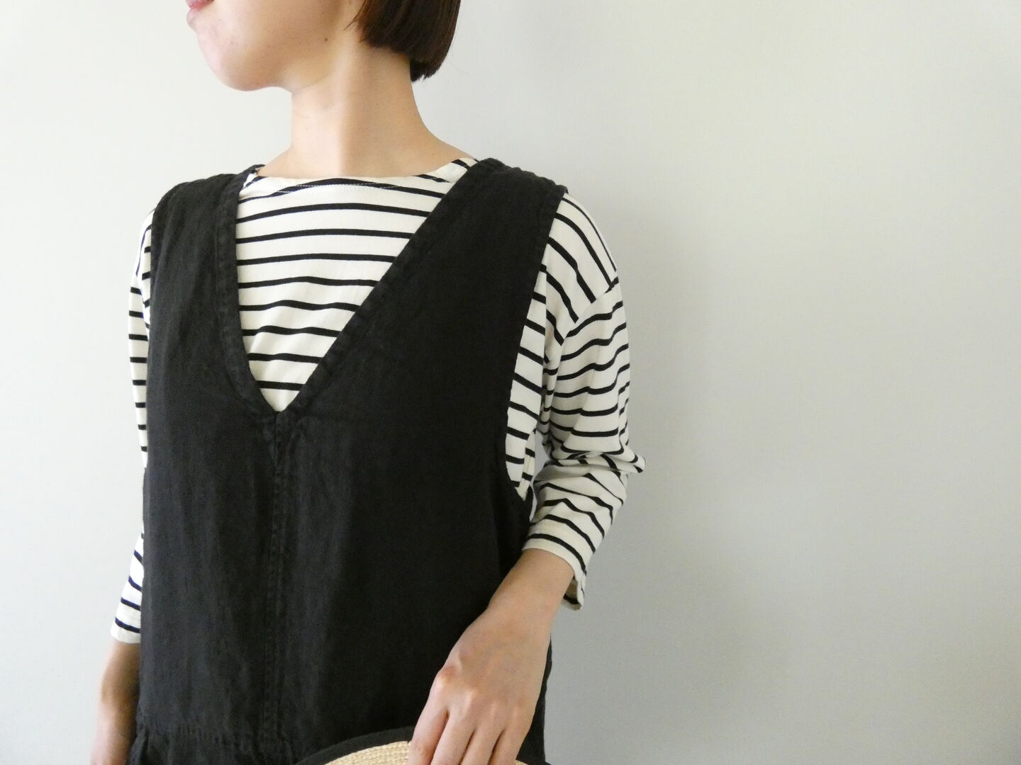 tumugu(ツムグ) ソリトリネンサロペットの商品画像2