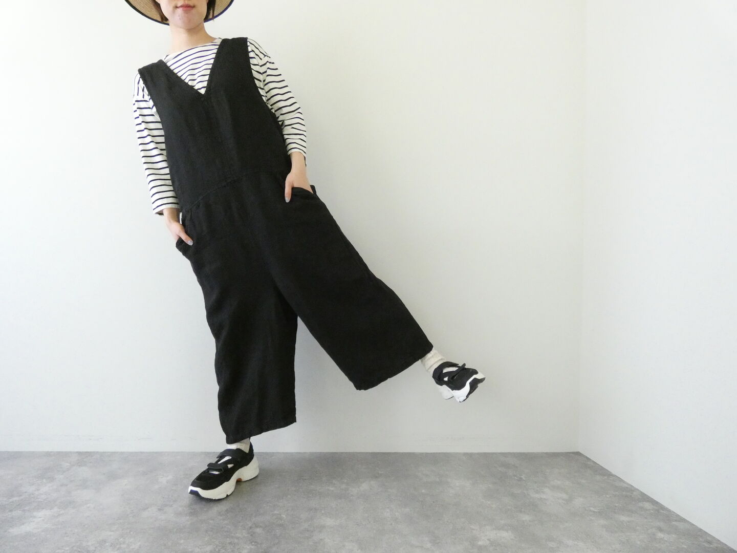 tumugu(ツムグ) ソリトリネンサロペットの商品画像6