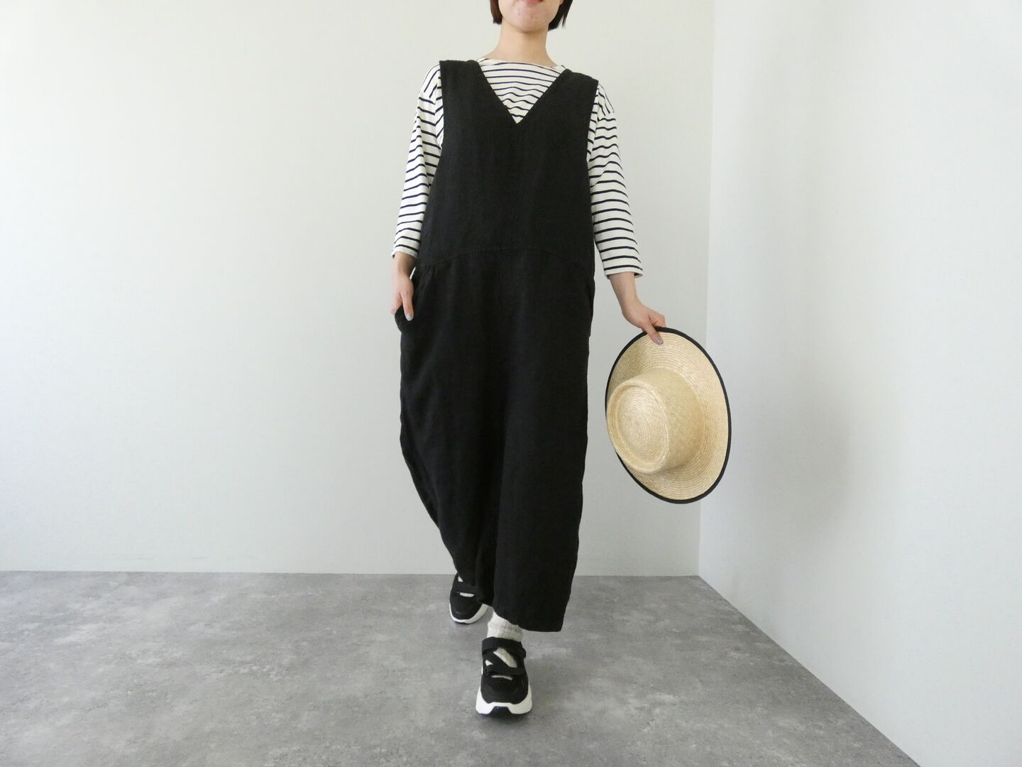 tumugu(ツムグ) ソリトリネンサロペットの商品画像9