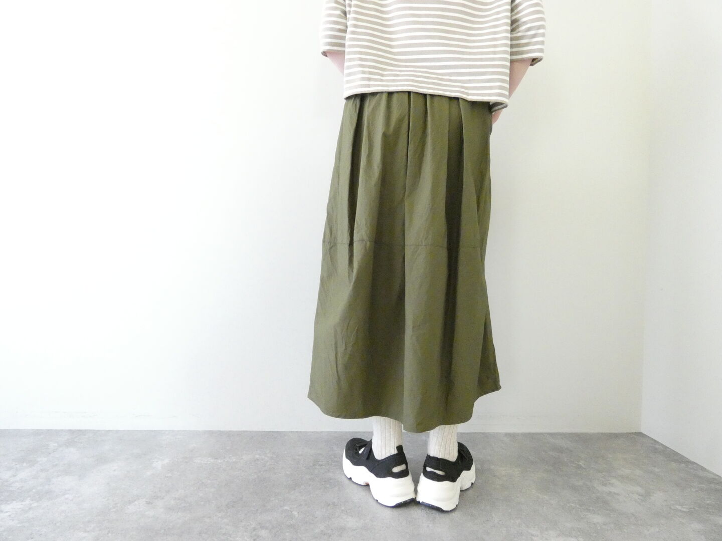 ina(イナ) タイプライターナチュラリードライ切替コクーンスカートの商品画像8