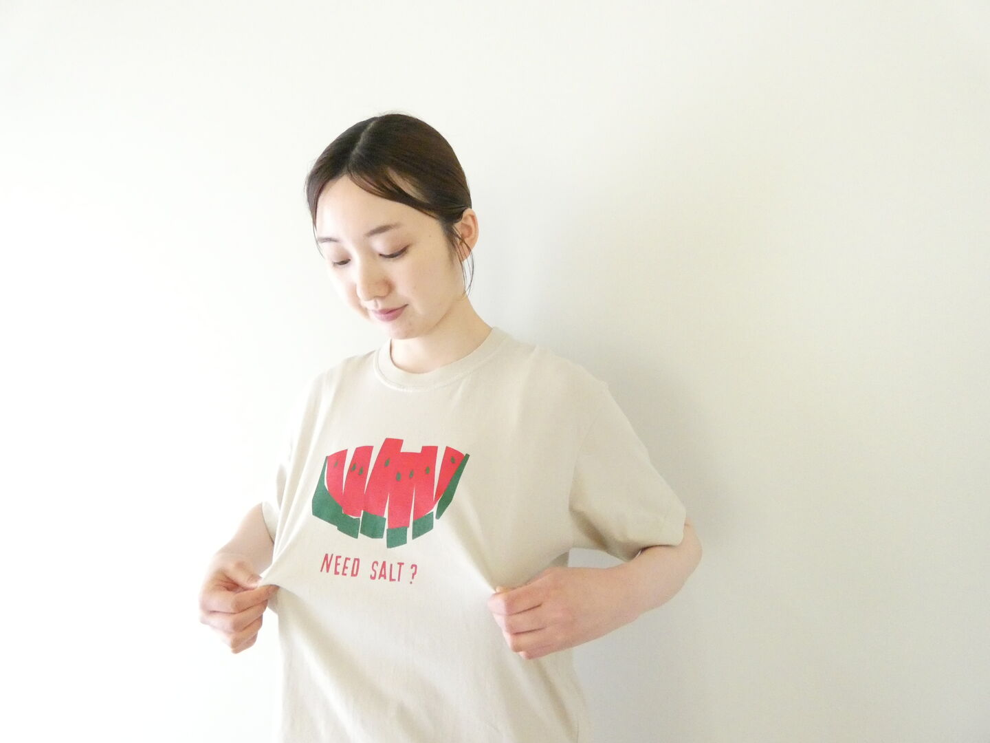 NATURAL LAUNDRY(ナチュラルランドリー) スイカのTシャツの商品画像1
