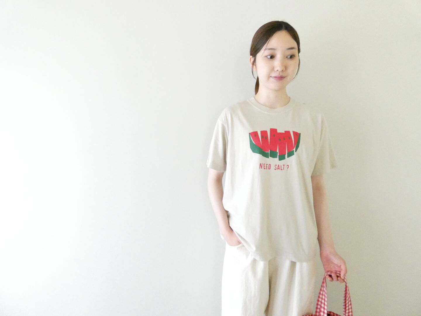 NATURAL LAUNDRY(ナチュラルランドリー) スイカのTシャツの商品画像2