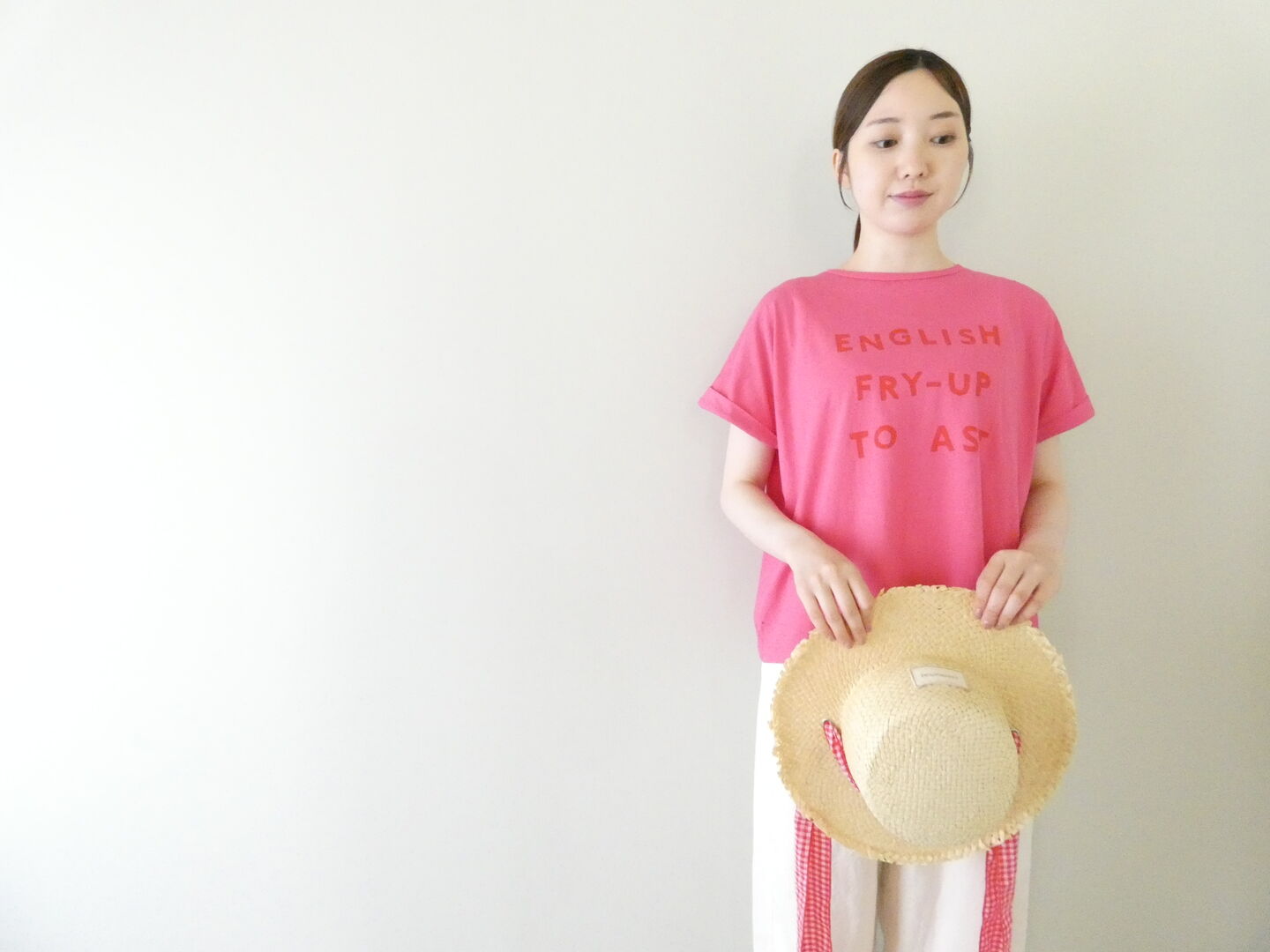 NATURAL LAUNDRY(ナチュラルランドリー) 30コーマ天竺フライアッププリントTの商品画像1