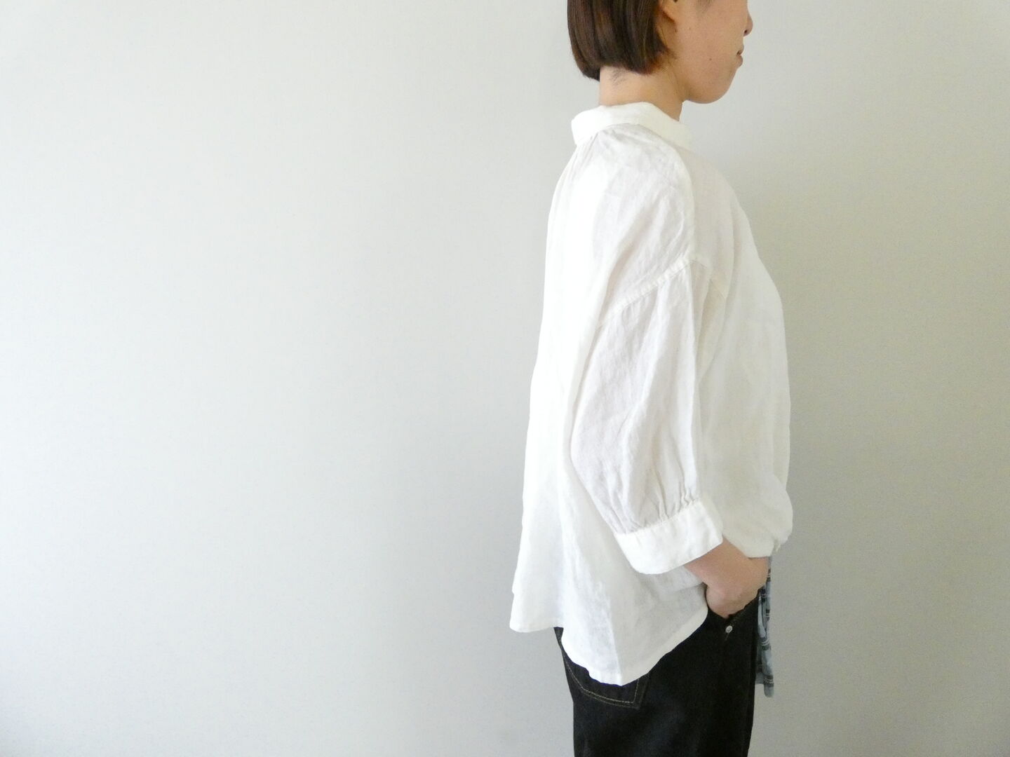 Brocante(ブロカント) リネンキャンバスバロンシャツの商品画像7