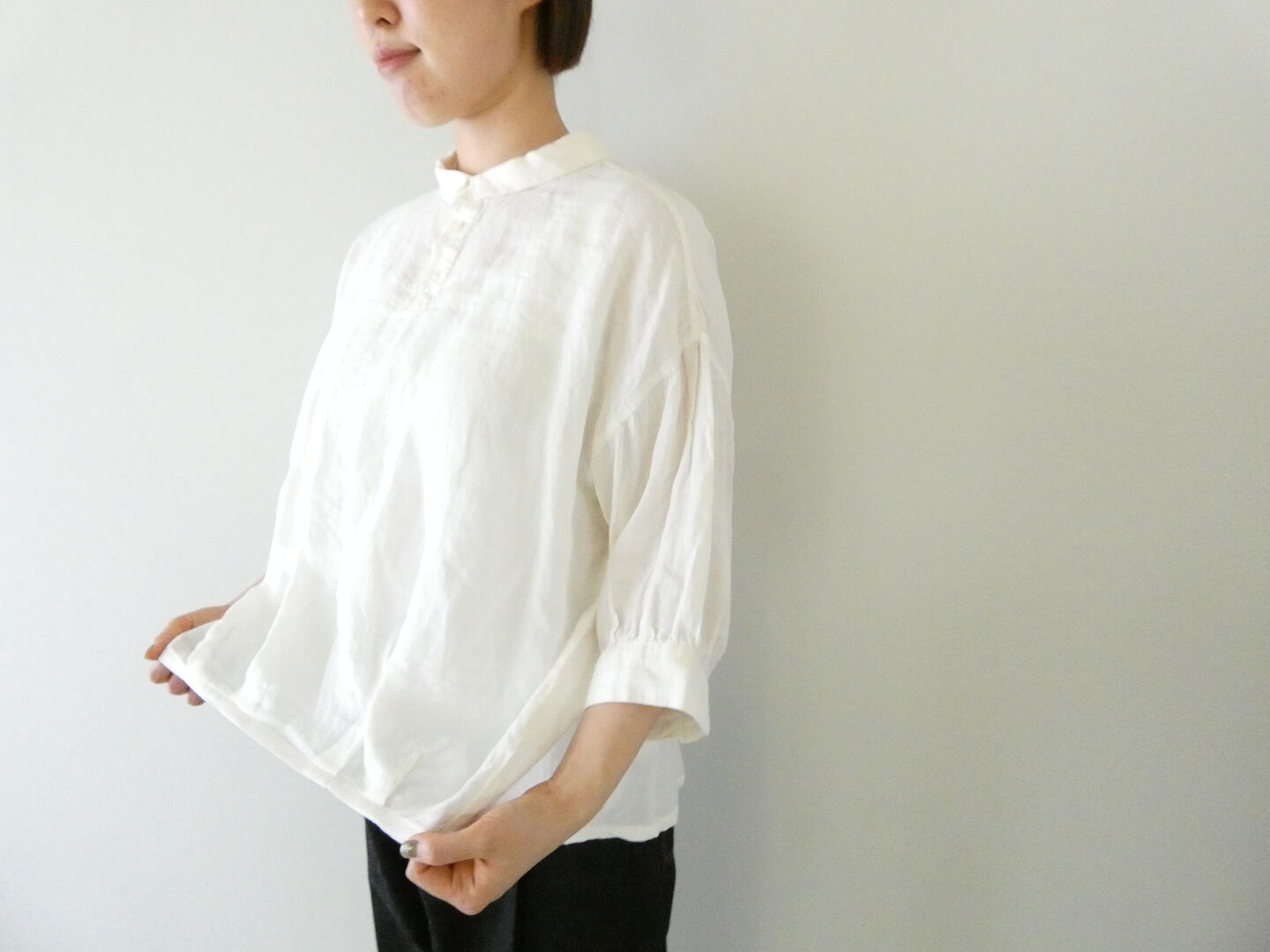 Brocante(ブロカント) リネンキャンバスバロンシャツの商品画像8