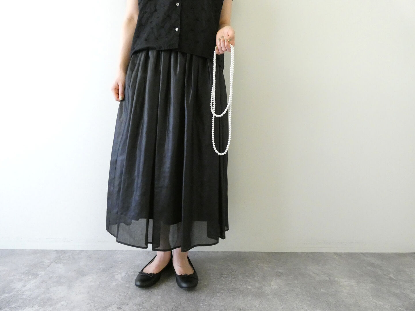DONEEYU(ドニーユ) チンツボイルギャザースカートの商品画像2