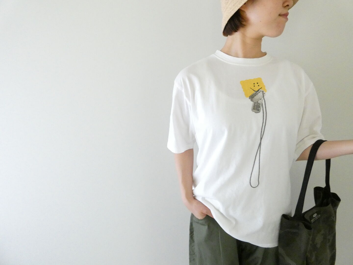 KAPITAL(キャピタル) 天竺クルーT　PECKISHドッグタグプリントの商品画像4