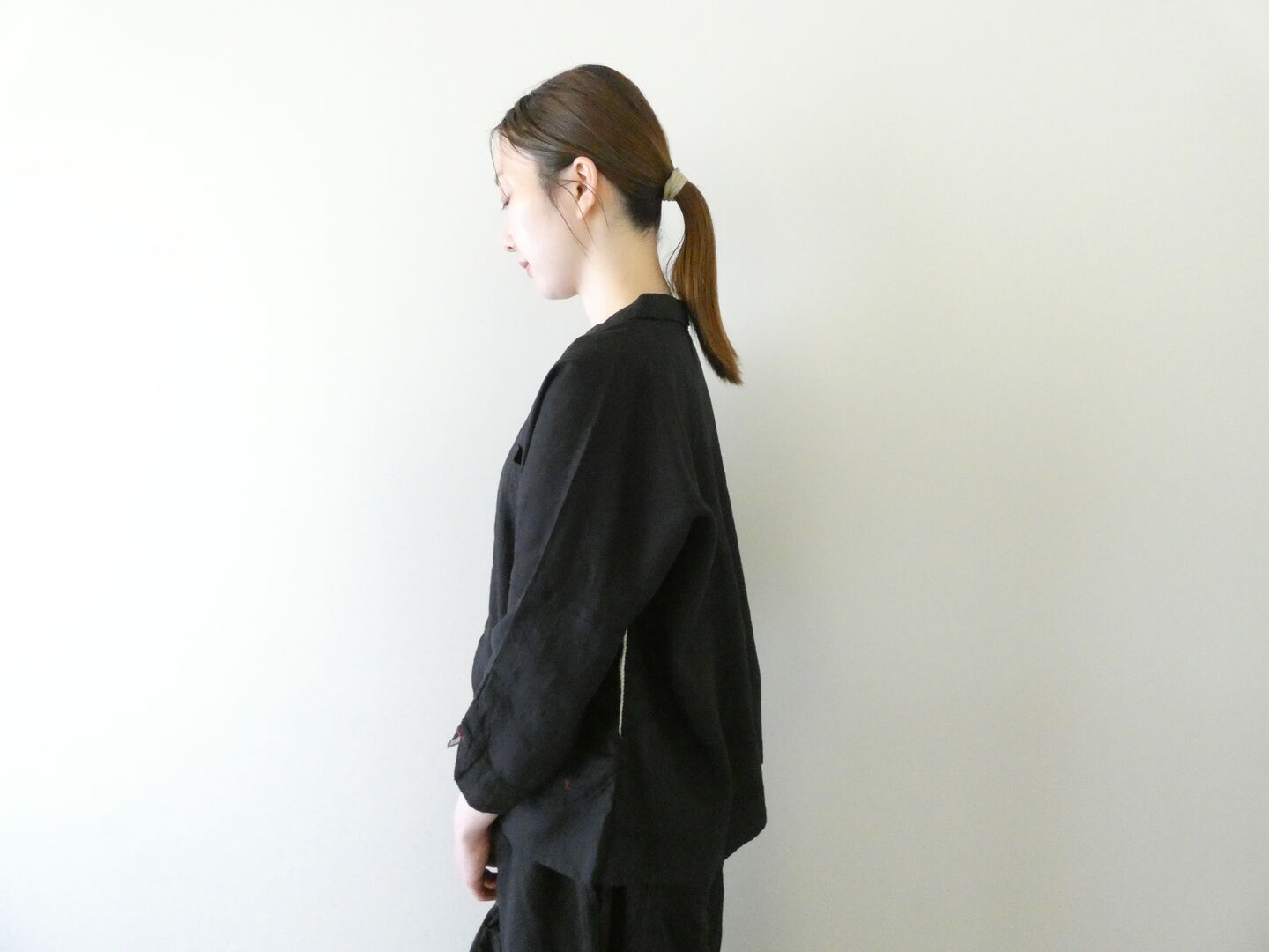 快晴堂(かいせいどう) 初秋まで着られるリネン ちび衿ボレロの商品画像10