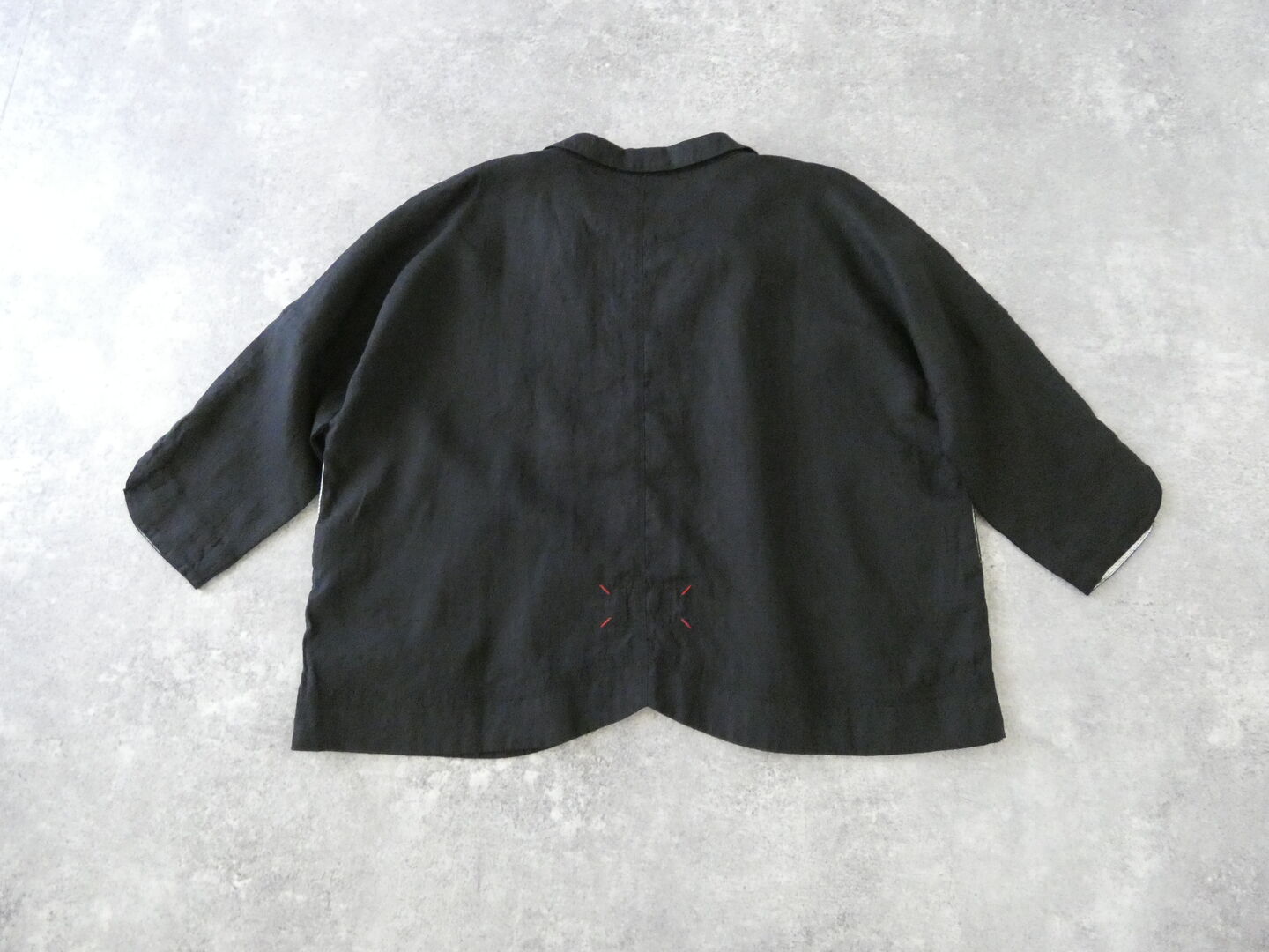 快晴堂(かいせいどう) 初秋まで着られるリネン ちび衿ボレロの商品画像14