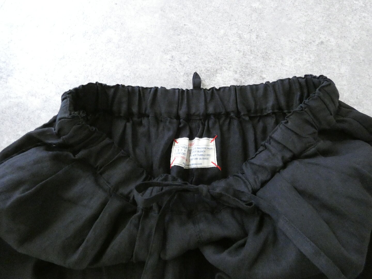 快晴堂(かいせいどう) 初秋まで着られるリネン　ふわふわタックパンツの商品画像22