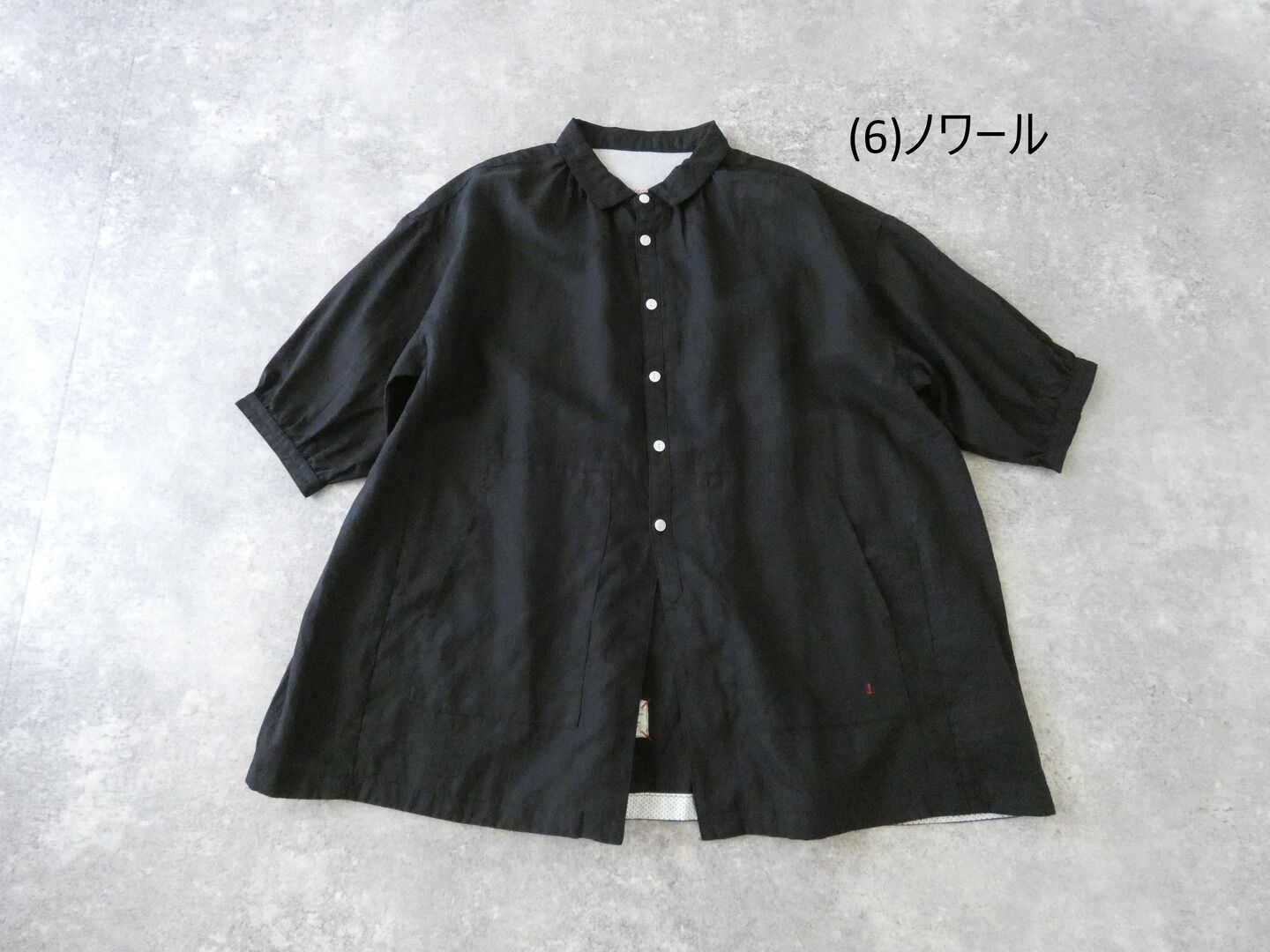 快晴堂(かいせいどう) 初秋まで着られるリネン 6分袖ギャザーシャツの商品画像42