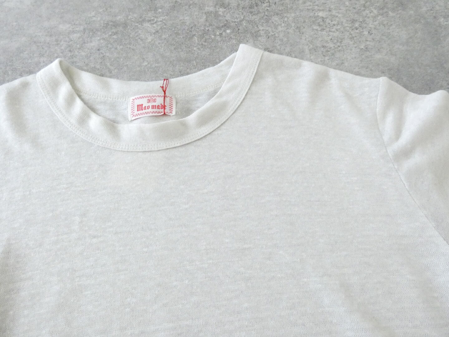 mao made(マオメイド) belgium linen ベルギーリネンハーフスリーブスタンダードTEEの商品画像18