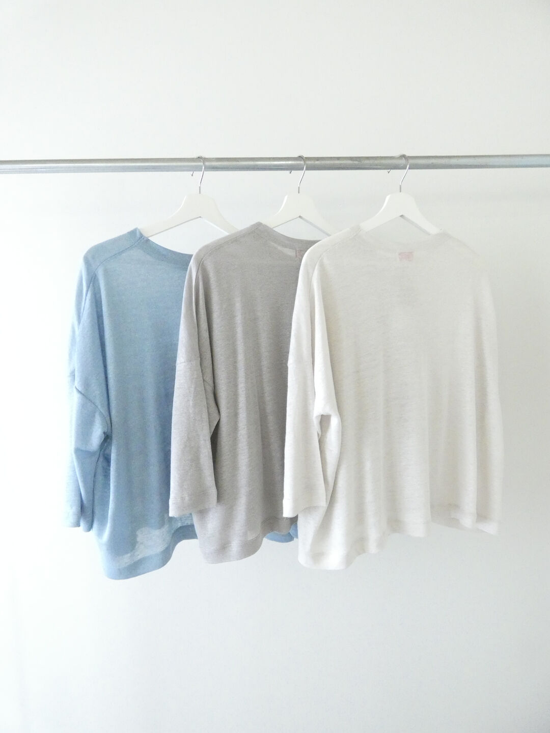 mao made(マオメイド) ベルギーリネン7分袖ワイドTEEの商品画像10