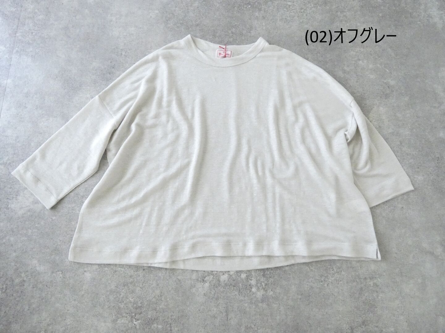 mao made(マオメイド) ベルギーリネン7分袖ワイドTEEの商品画像28