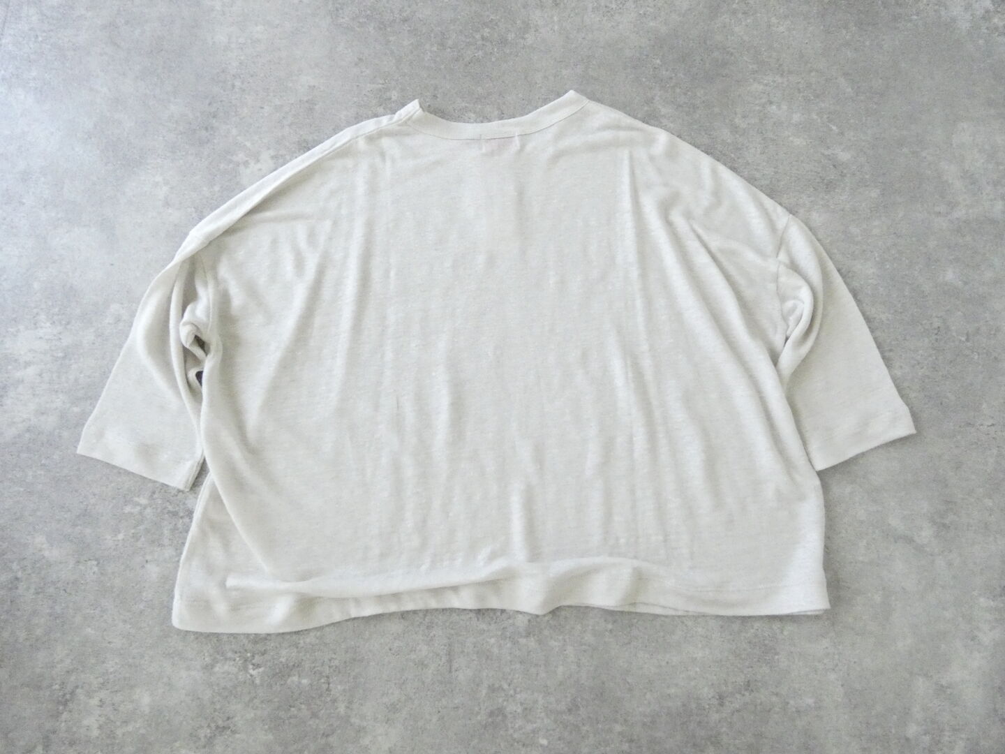 mao made(マオメイド) ベルギーリネン7分袖ワイドTEEの商品画像29