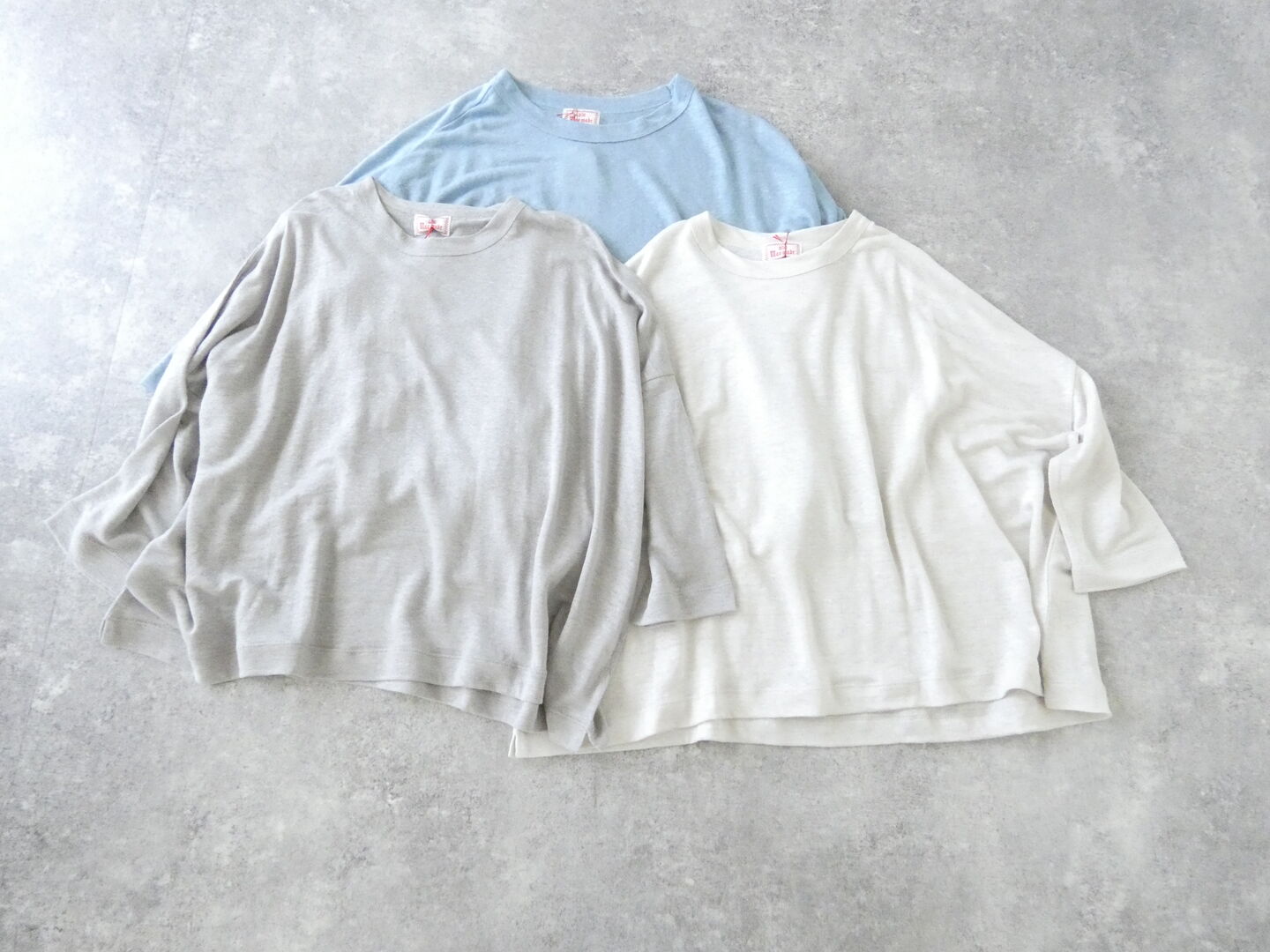 mao made(マオメイド) ベルギーリネン7分袖ワイドTEEの商品画像3