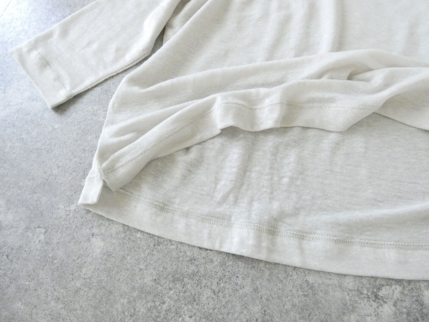 mao made(マオメイド) ベルギーリネン7分袖ワイドTEEの商品画像33