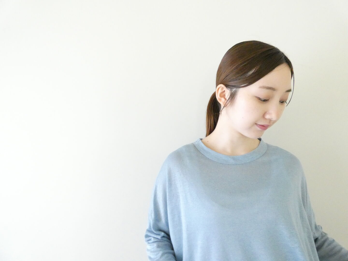 mao made(マオメイド) ベルギーリネン7分袖ワイドTEEの商品画像4