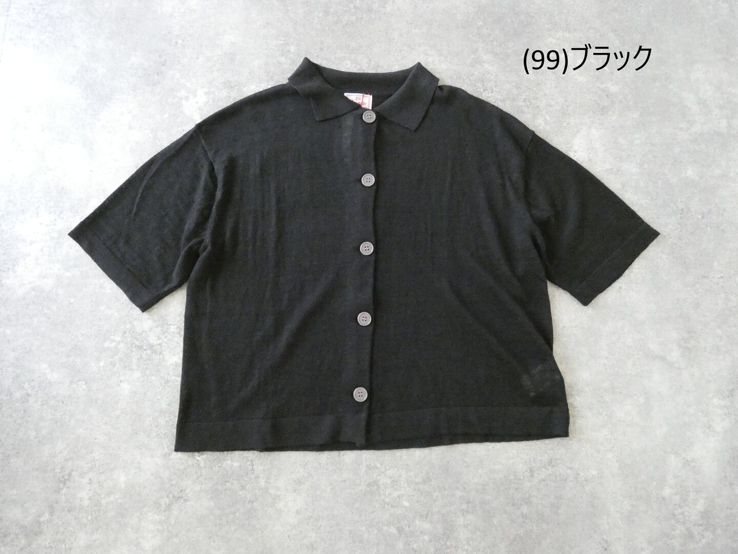 mao made(マオメイド) UV加工リネンポロ衿ハーフスリーブカーディガンの商品画像28