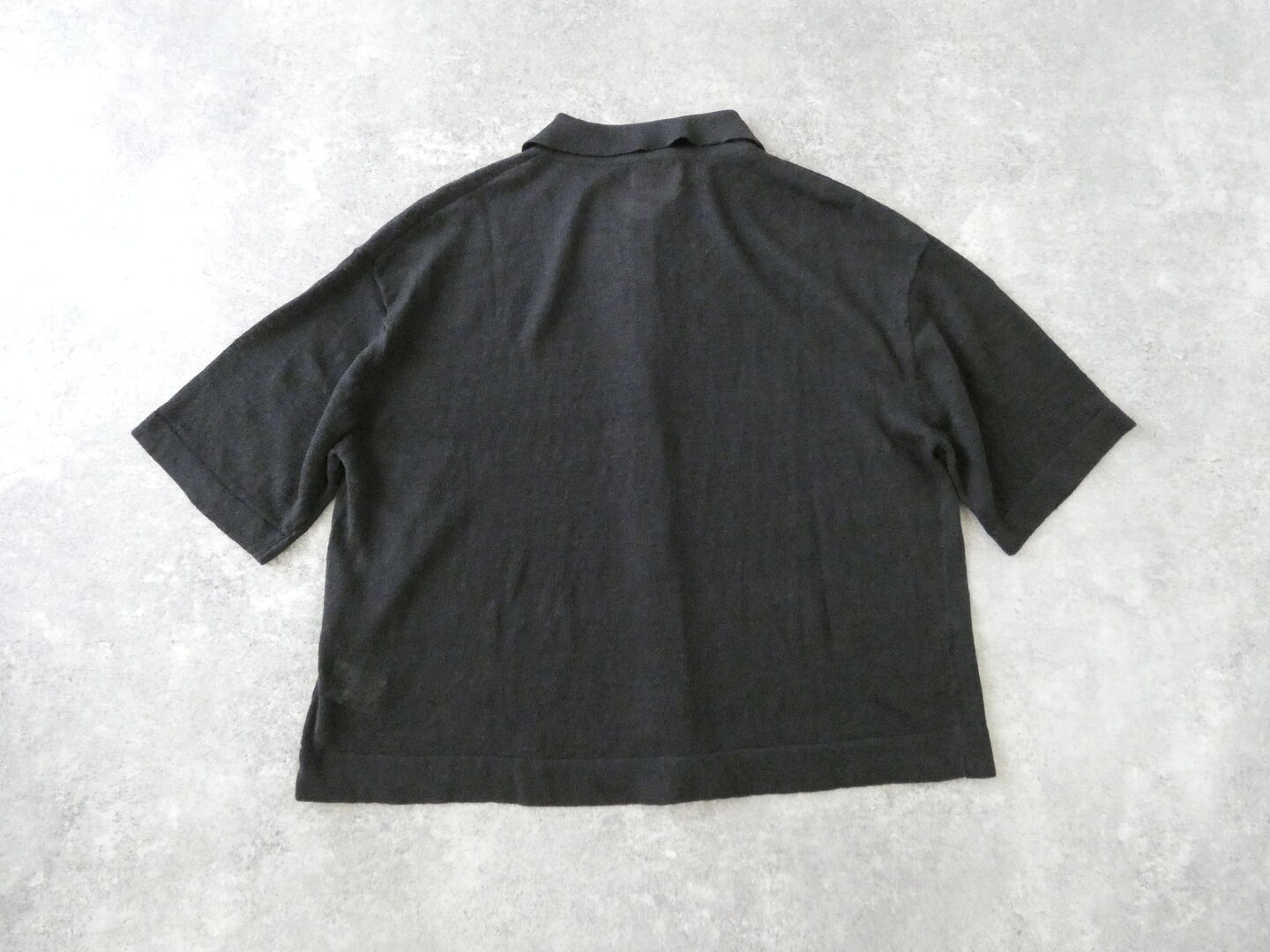 mao made(マオメイド) UV加工リネンポロ衿ハーフスリーブカーディガンの商品画像29