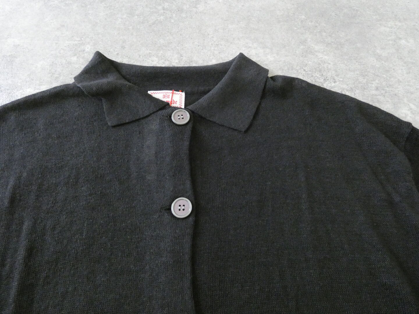 mao made(マオメイド) UV加工リネンポロ衿ハーフスリーブカーディガンの商品画像30