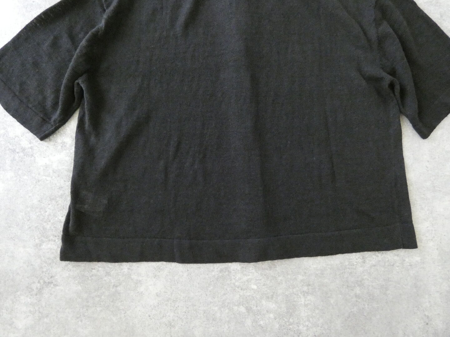 mao made(マオメイド) UV加工リネンポロ衿ハーフスリーブカーディガンの商品画像35