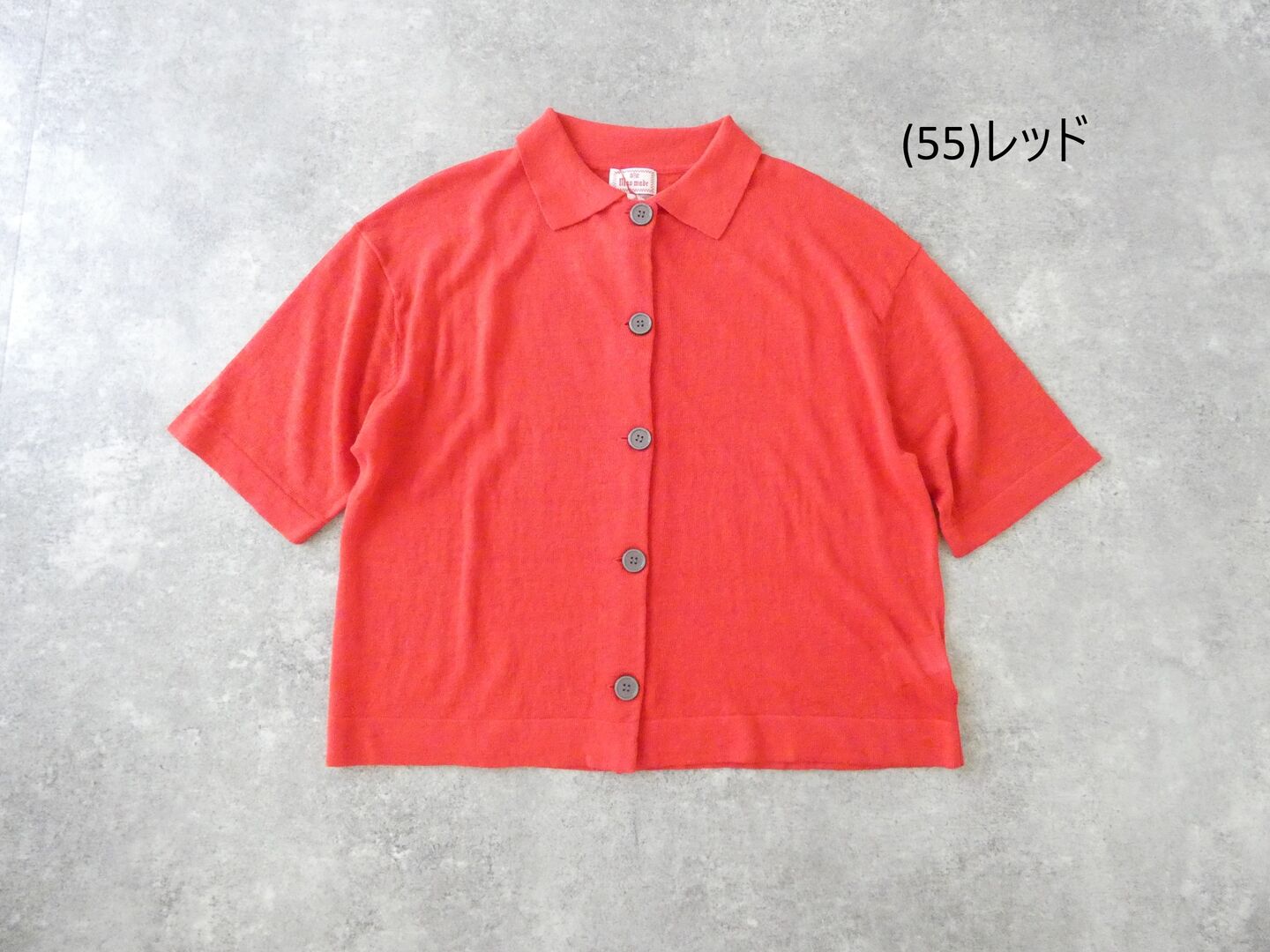 mao made(マオメイド) UV加工リネンポロ衿ハーフスリーブカーディガンの商品画像42