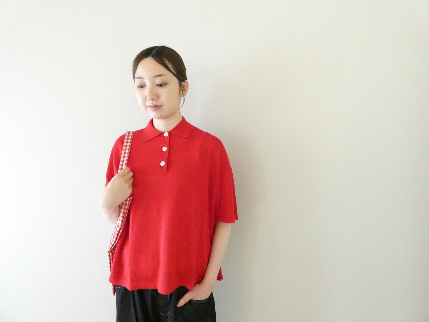 mao made(マオメイド) アサーメン ワイドが気分!ポロニットの商品画像1