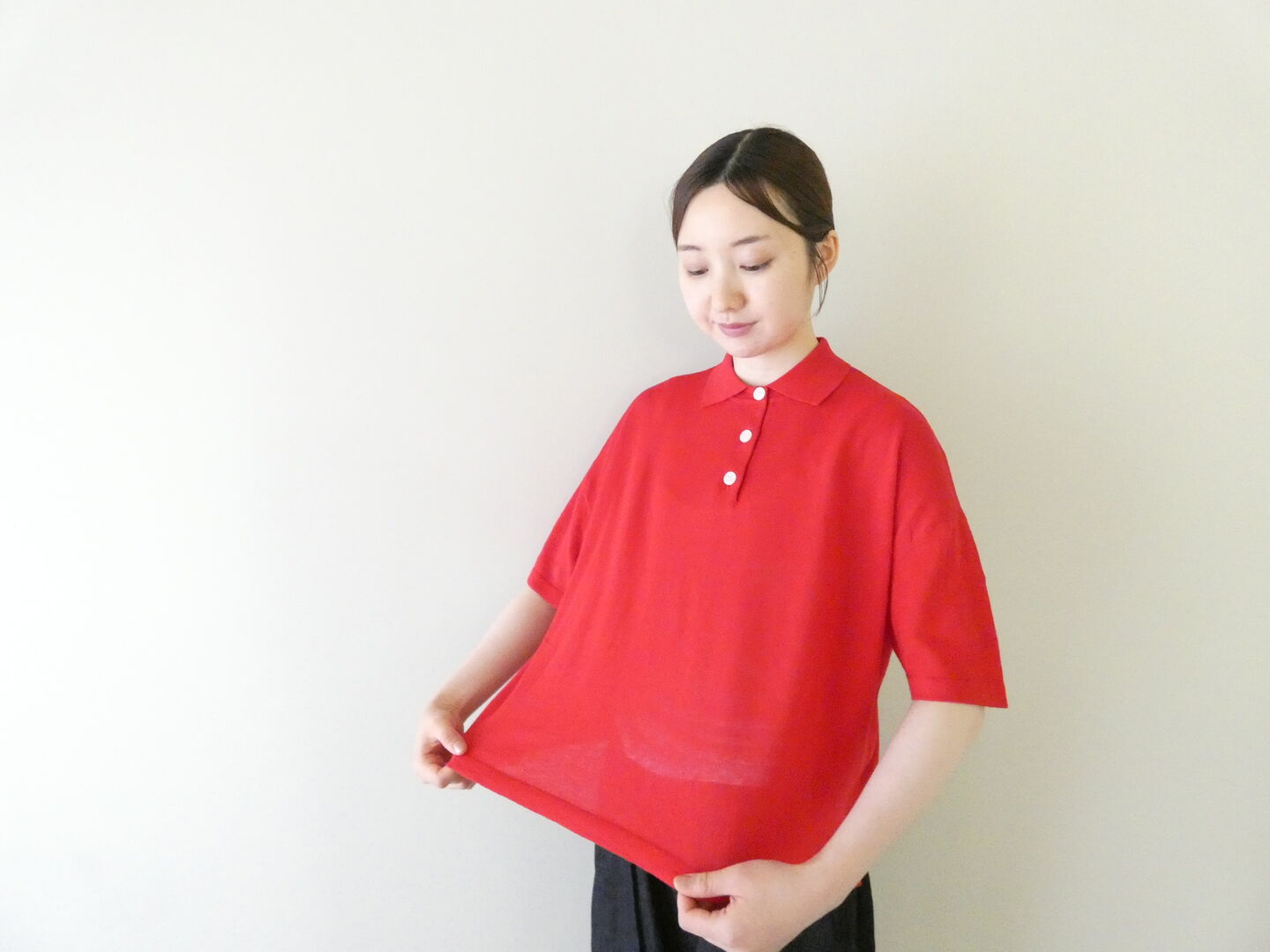 mao made(マオメイド) アサーメン ワイドが気分!ポロニットの商品画像4