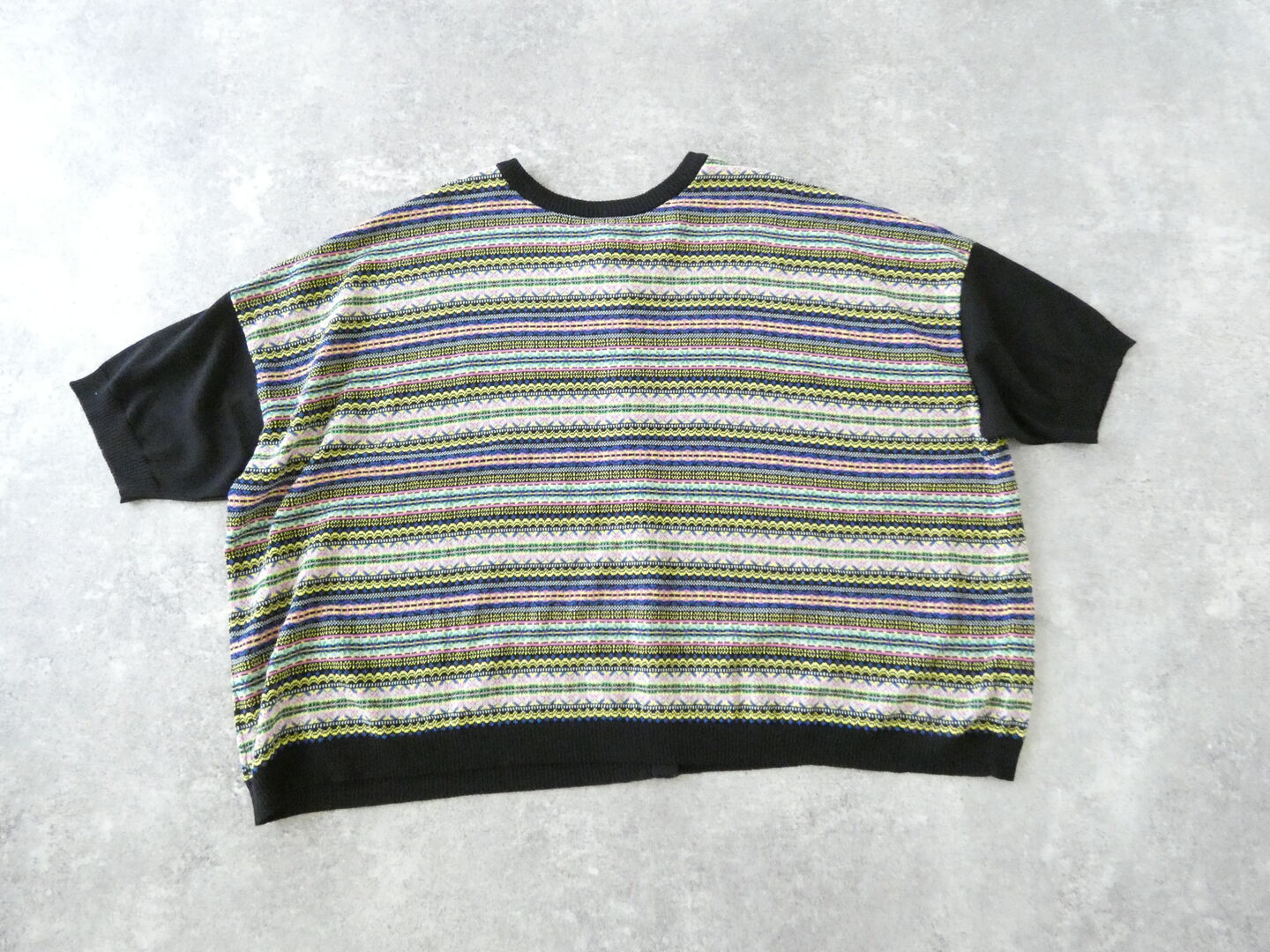 mao made(マオメイド) シャリコットン2WAYジャガードハーフスリーブカーディガンの商品画像10