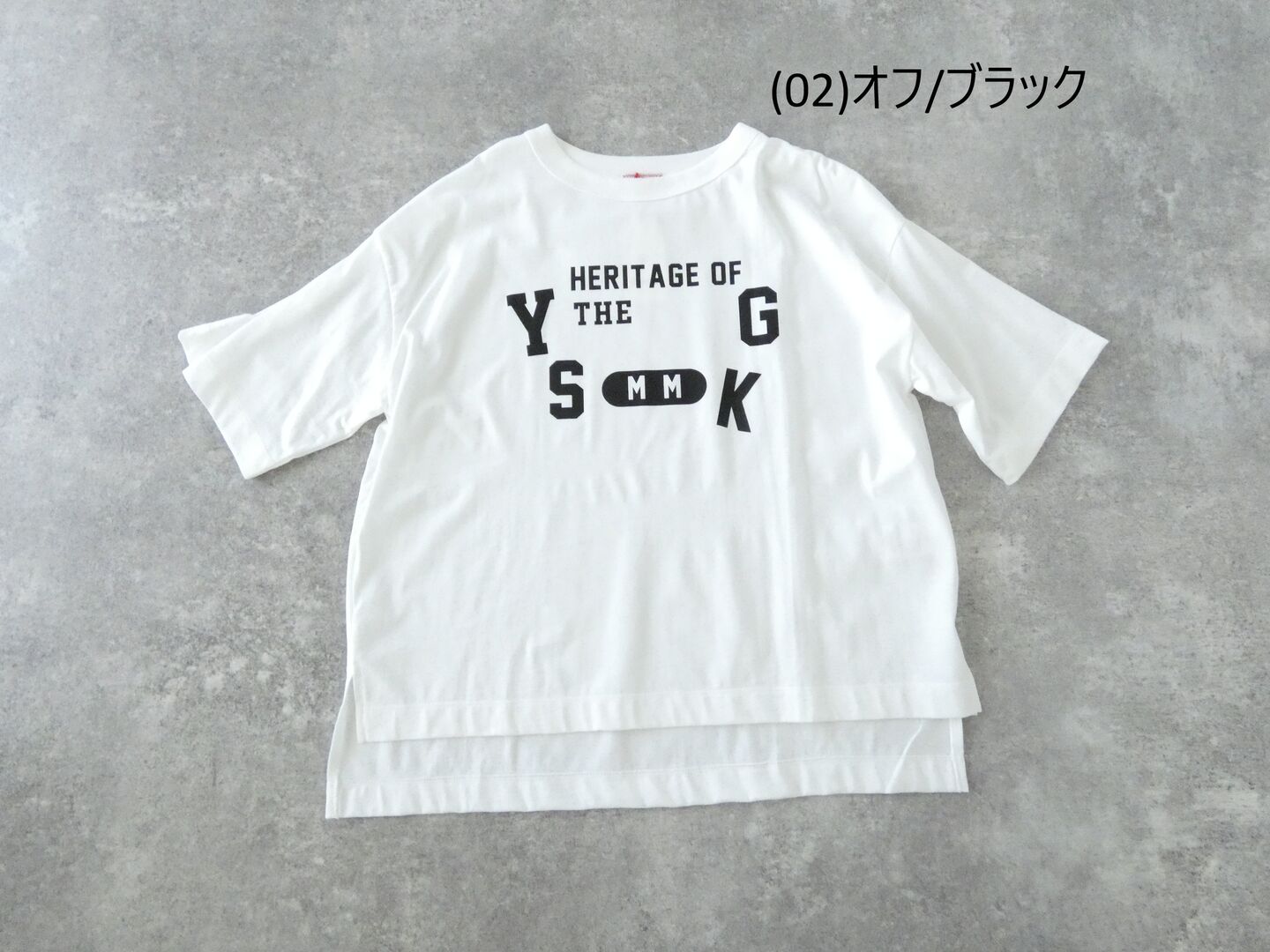 mao made(マオメイド) きれいめ天竺カレッジロゴTEEの商品画像28