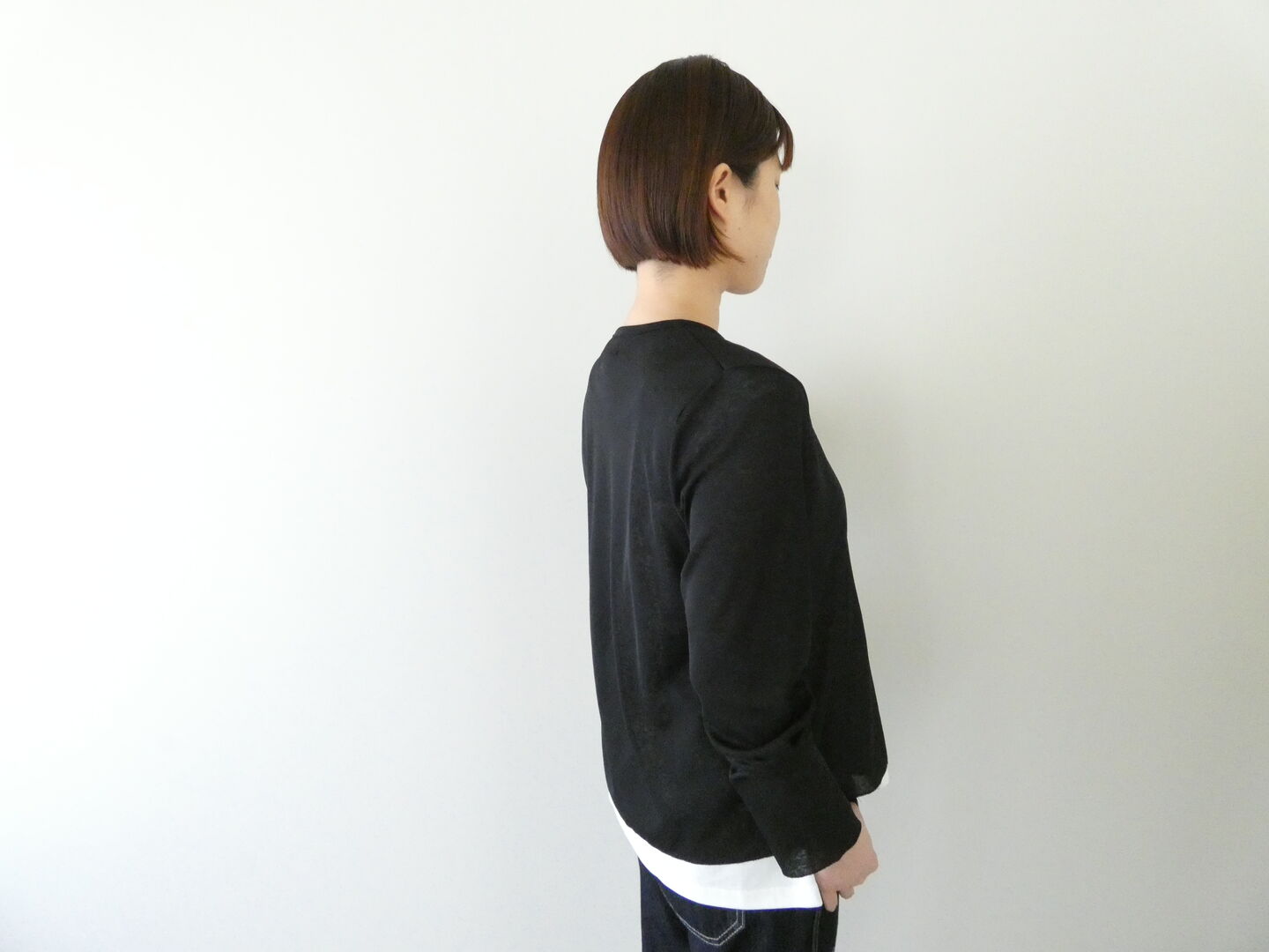 mao made(マオメイド) サラシャリフライスクルーネックカーディガンの商品画像7