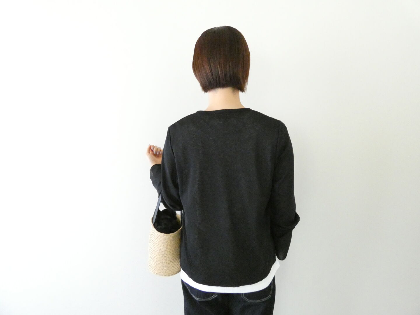 mao made(マオメイド) サラシャリフライスクルーネックカーディガンの商品画像8