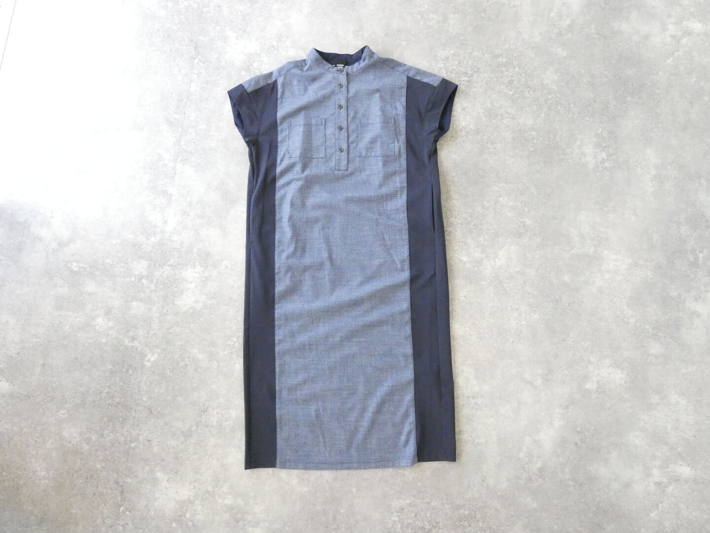 NOMBRE IMPAIR(ノンブルアンペール) メランジクロスコンビポケットシャツワンピースの商品画像3
