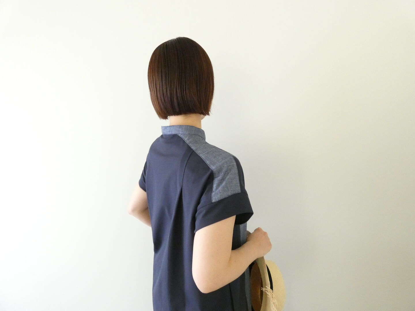 NOMBRE IMPAIR(ノンブルアンペール) メランジクロスコンビポケットシャツワンピースの商品画像9