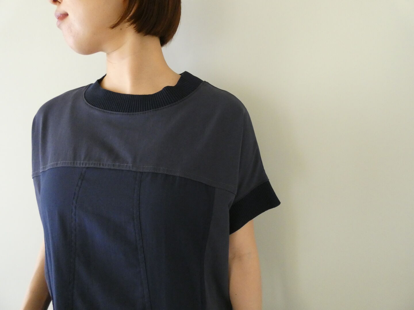 NOMBRE IMPAIR(ノンブルアンペール) TCカットコンビリブ付きバンザイワンピースの商品画像2