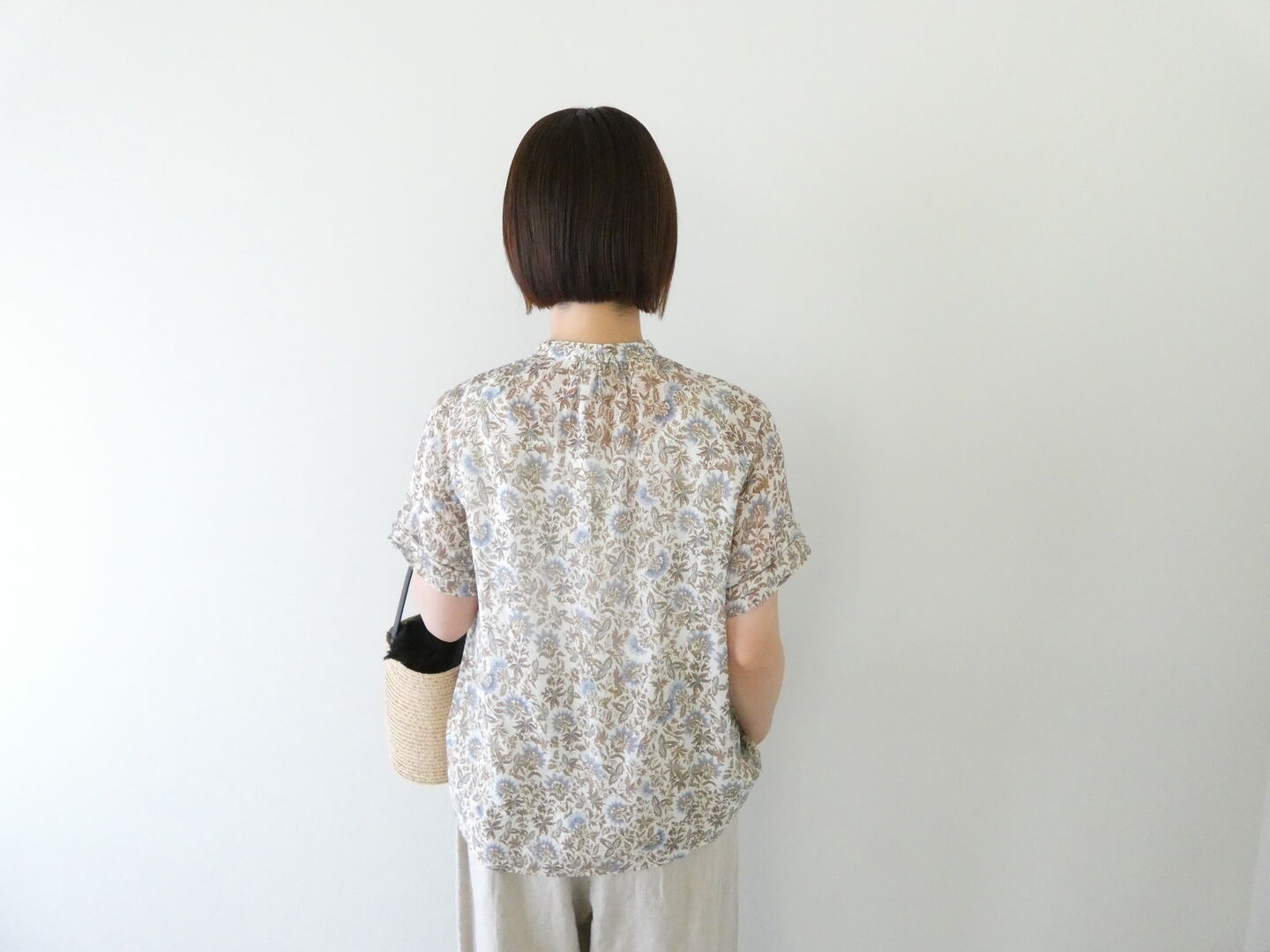 NOMBRE IMPAIR(ノンブルアンペール) アザミプリントフレンチブラウスの商品画像2