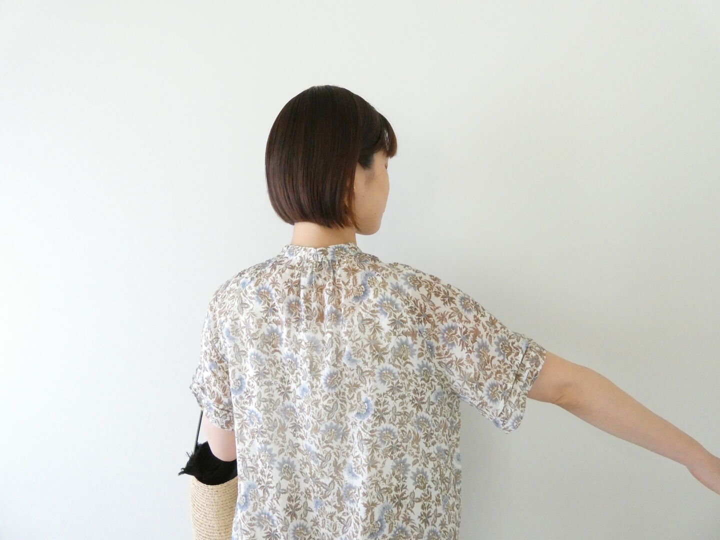 NOMBRE IMPAIR(ノンブルアンペール) アザミプリントフレンチブラウスの商品画像8