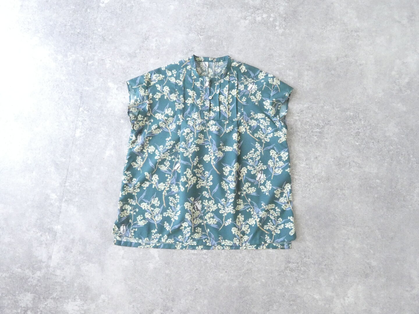 NOMBRE IMPAIR(ノンブルアンペール) キンモクセイプリントスキッパーフレンチブラウスの商品画像3