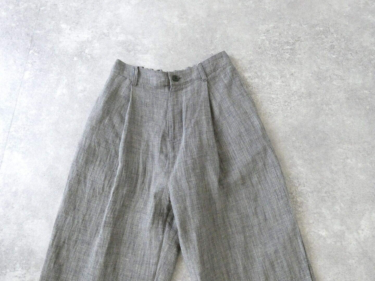 yuni(ユニ イズ ライク ア フラワー トゥー ミー) ヘンプコットンリネンヘリンボーンバックゴムパンツの商品画像21