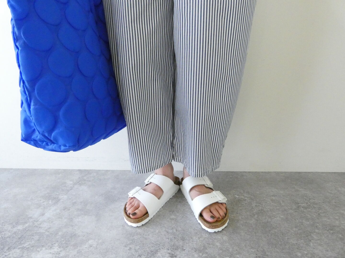 NARU 先染め50sブロードストライプエッグパンツの商品画像4