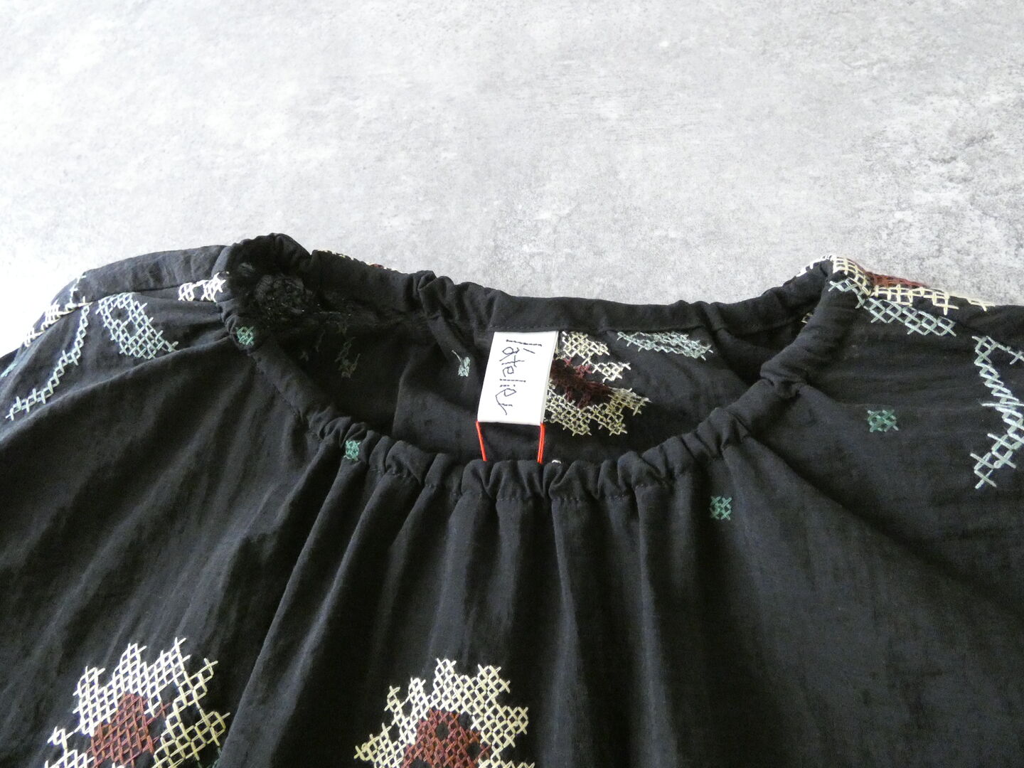 l’atelier du savon(アトリエドゥサボン) クロスステッチひまわり刺繍ワンピースの商品画像22