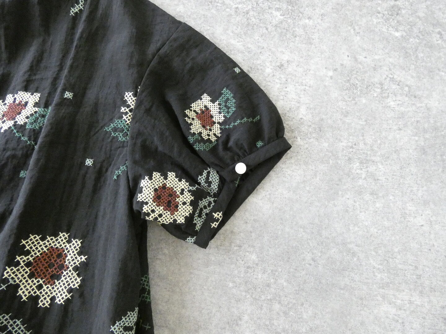 l’atelier du savon(アトリエドゥサボン) クロスステッチひまわり刺繍ワンピースの商品画像29