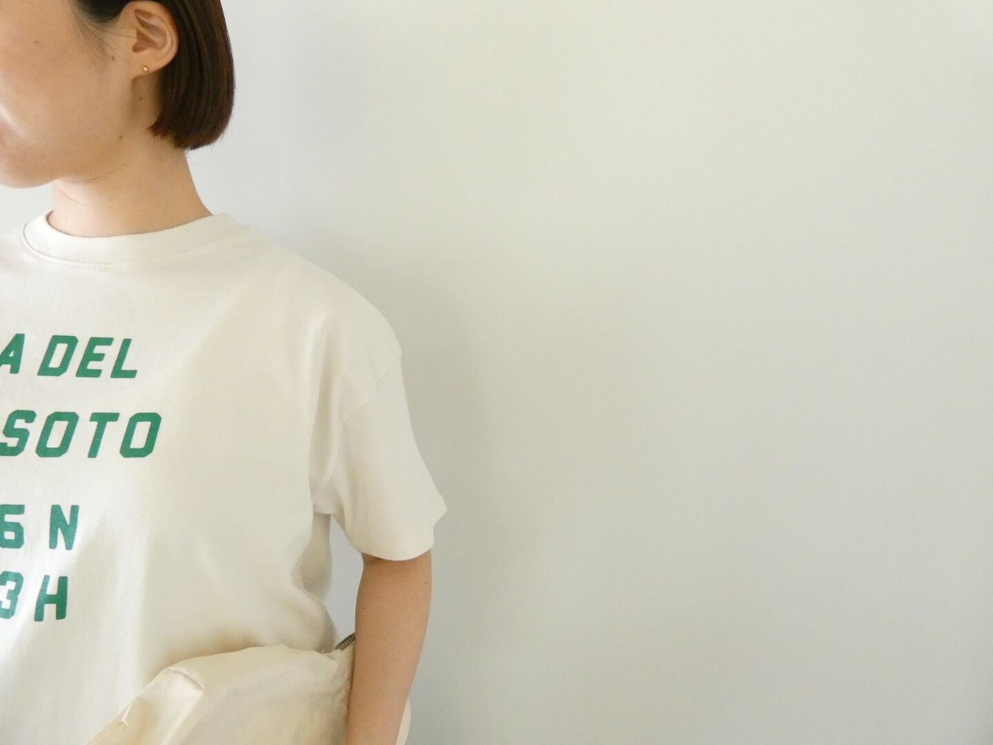 BLUE LAKE MARKET(ブルーレイクマーケット) アメリカンドライ天竺ヘムラウンドプリントTシャツ A DEL DE SOTOの商品画像16