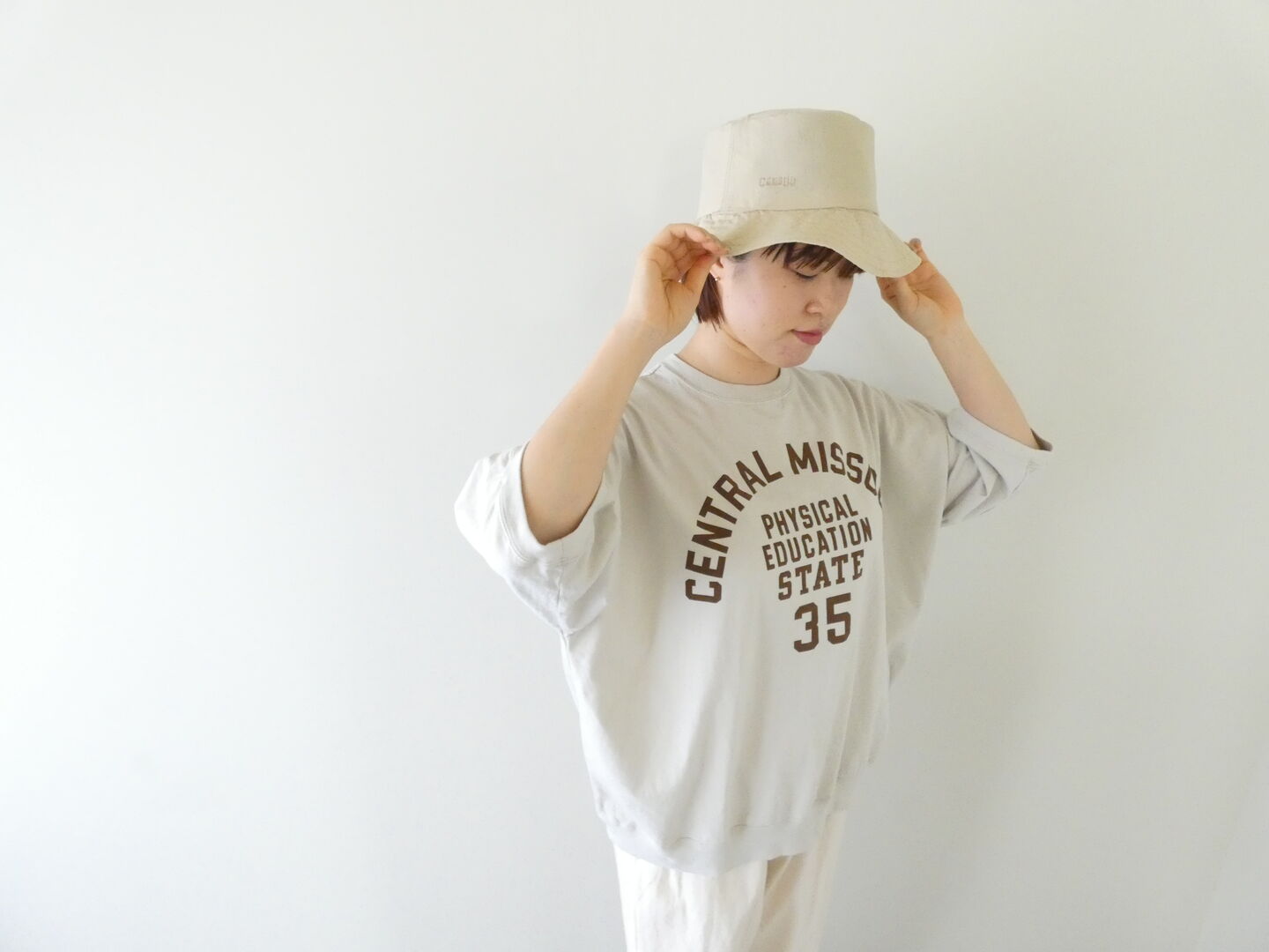 BLUE LAKE MARKET(ブルーレイクマーケット) BD天竺セットインスリーブプリント POCENTRAL MISSOURIの商品画像1