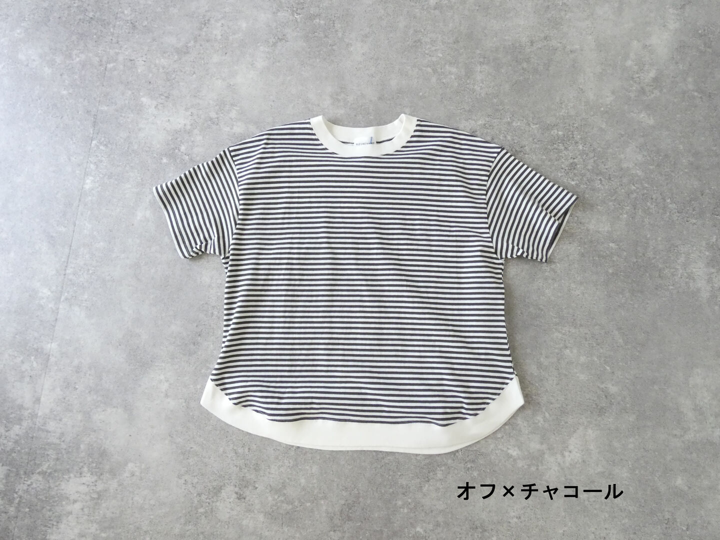 BLUE LAKE MARKET(ブルーレイクマーケット) アメリカンドライ天竺ヘムラウンドボーダーTの商品画像28